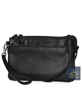 Vegan Leather RFID Blocking Crossbody Cell Phone Wallet Purse